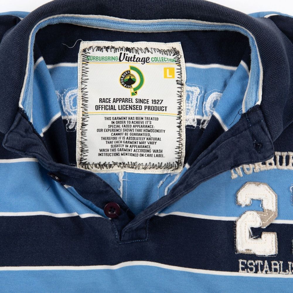 Rare Nurburgring‎ Vintage Collection Men's Rugby Polo (L) Motorsports Germany